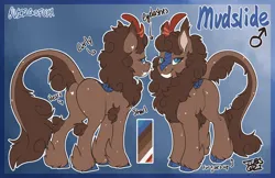 Size: 4080x2640 | Tagged: safe, artist:bagelbytes, derpibooru import, oc, oc:mudslide, unofficial characters only, kirin, chest fluff, cloven hooves, ear fluff, feather, freckles, horn, image, kirin oc, png, raised tail, reference sheet, sfw version, solo, tail