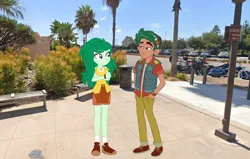 Size: 1376x876 | Tagged: safe, artist:yungstuff, derpibooru import, timber spruce, wallflower blush, equestria girls, g4, equestria girls in real life, female, image, irl, male, photo, png, shipping, straight, timberflower