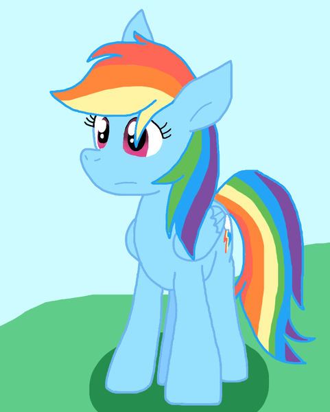 Size: 827x1031 | Tagged: safe, artist:cmara, derpibooru import, rainbow dash, pegasus, g4, female, image, png, solo