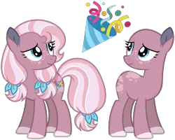 Size: 2574x2061 | Tagged: safe, artist:strawberry-spritz, derpibooru import, oc, oc:confetti popper, earth pony, pony, female, image, mare, offspring, parent:pinkie pie, parent:thunderlane, parents:pinkielane, png, simple background, solo, transparent background