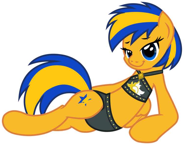 Size: 5138x3772 | Tagged: safe, artist:ejlightning007arts, derpibooru import, oc, oc:flare spark, unofficial characters only, pegasus, pony, image, pegasus oc, png, simple background, solo, sunset shimmer swimsuit, transparent background, vector, wings