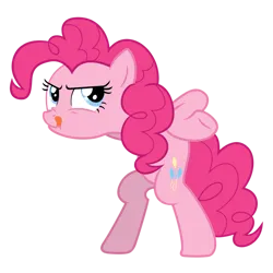 Size: 900x900 | Tagged: safe, artist:popmannn, derpibooru import, pinkie pie, earth pony, pony, g4, bipedal, female, image, mare, png, simple background, solo, transparent background, vector