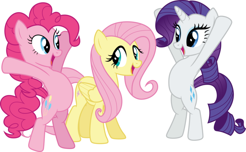 Size: 4852x3000 | Tagged: safe, artist:cloudy glow, derpibooru import, fluttershy, pinkie pie, rarity, g4, putting your hoof down, image, png, simple background, transparent background, vector