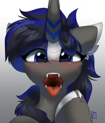 Size: 5376x6304 | Tagged: suggestive, artist:lunylin, derpibooru import, oc, oc:emmily, kirin, esophagus, image, mawshot, open mouth, oral invitation, png, saliva puddle, salivating, slimy, solo, tongue out