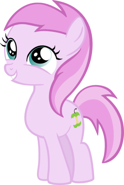 Size: 496x741 | Tagged: safe, artist:jaybugjimmies, derpibooru import, piña colada, earth pony, pony, call of the cutie, g4, season 1, awwpplecore, cute, female, filly, foal, grin, image, piña cutelada, png, simple background, smiling, transparent background, vector