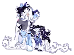 Size: 2490x1868 | Tagged: safe, artist:lavender-bases, derpibooru import, oc, oc:oreo cream, pegasus, pony, clothes, colored wings, female, horns, image, mare, png, scarf, simple background, socks, solo, transparent background, two toned wings, wings