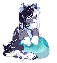 Size: 3736x4112 | Tagged: safe, artist:turk-adopts, derpibooru import, oc, oc:oreo cream, pegasus, pony, female, horns, image, mare, png, simple background, solo, transparent background