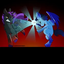 Size: 845x844 | Tagged: safe, derpibooru import, oc, oc:blue thunder, alicorn, blast, evil, image, light, png