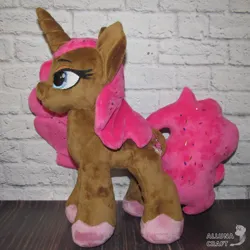 Size: 1500x1500 | Tagged: safe, artist:allunacraft, derpibooru import, oc, pony, unicorn, female, horn, image, irl, mare, photo, plushie, png, solo