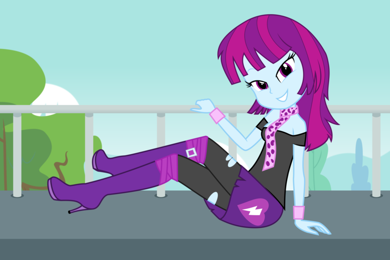 Size: 6250x4167 | Tagged: safe, artist:moogood, derpibooru import, mystery mint, human, equestria girls, g4, absurd resolution, background human, bare shoulders, blouse, boots, bracelet, breasts, cleavage, clothes, complex background, crossed legs, cute, cutie mark, cutie mark on clothes, female, heart, high heel boots, high heels, image, jewelry, leggings, looking at you, mysterybetes, off shoulder, outdoors, pantyhose, platform boots, platform heels, png, raised leg, ripped pantyhose, scarf, shoes, sitting, skirt, smiling, smiling at you, solo, torn clothes, vector, wristband