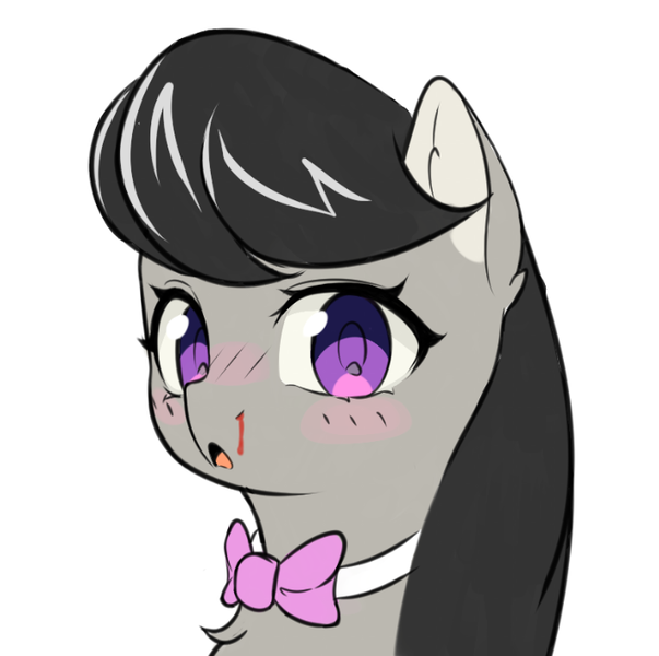 Size: 707x704 | Tagged: safe, artist:nutellaenjoyer, derpibooru import, octavia melody, pony, blood, female, image, mare, nosebleed, png, solo