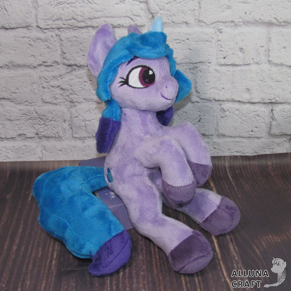 Size: 1200x1200 | Tagged: safe, artist:allunacraft, derpibooru import, izzy moonbow, pony, g5, image, irl, photo, plushie, png, solo