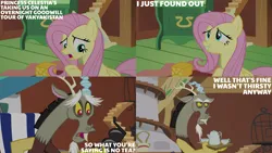 Size: 2000x1125 | Tagged: safe, derpibooru import, edit, edited screencap, editor:quoterific, screencap, discord, fluttershy, dungeons and discords, g4, image, png