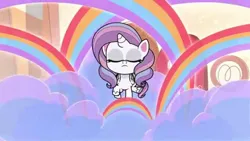 Size: 736x414 | Tagged: safe, derpibooru import, potion nova, pony, unicorn, g4, meet potion nova!, my little pony: pony life, spoiler:pony life s01e10, horn, image, jpeg, rainbow, solo