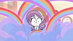 Size: 735x413 | Tagged: safe, derpibooru import, potion nova, pony, unicorn, g4, meet potion nova!, my little pony: pony life, spoiler:pony life s01e10, horn, image, jpeg, rainbow, solo