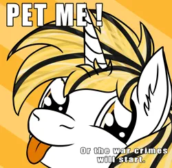 Size: 2982x2902 | Tagged: safe, derpibooru import, oc, oc:srok, unofficial characters only, pony, :p, image, meme, png, simple background, solo, text, tongue out