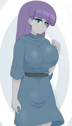 Size: 1956x3400 | Tagged: safe, artist:batipin, derpibooru import, maud pie, human, equestria girls, g4, breasts, busty maud pie, image, looking at you, png, solo