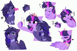 Size: 3574x2376 | Tagged: safe, artist:empress-twilight, artist:magnaluna, derpibooru import, princess luna, twilight sparkle, twilight sparkle (alicorn), alicorn, cheek pinch, chibi, collaboration, heart, image, jpeg, mobile phone, multiple variants, open mouth, phone, posing for photo, simple background, spread wings, tongue out, wings