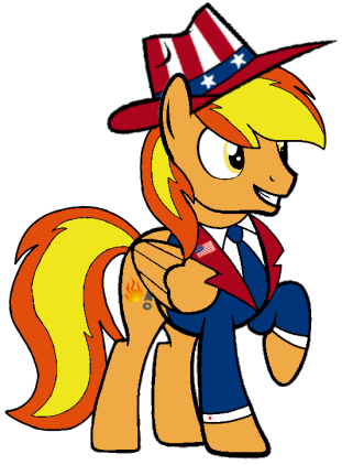 Size: 311x422 | Tagged: safe, artist:noi kincade, derpibooru import, oc, oc:firey ratchet, pegasus, g4, 4th of july, american independence day, clothes, detective, hat, holiday, image, male, png, solo