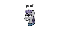 Size: 1300x650 | Tagged: safe, artist:zoeyhorse, derpibooru import, part of a set, maud pie, earth pony, pony, g4, bust, divorce, female, good, image, lidded eyes, mare, part of a series, png, solo