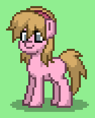 Size: 188x232 | Tagged: safe, alternate version, derpibooru import, earth pony, pony, pony town, blank flank, blonde, despicable me, edith gru, hatless, image, missing accessory, png