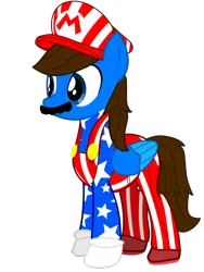 Size: 768x1024 | Tagged: safe, artist:bluemario11, derpibooru import, oc, pegasus, g4, 4th of july, american independence day, facial hair, holiday, image, male, moustache, pegasus oc, png, simple background, transparent background, wings