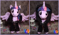 Size: 2000x1200 | Tagged: safe, artist:1stastrastudio, derpibooru import, twilight sparkle, twilight sparkle (alicorn), alicorn, pony, g4, clothes, hoodie, image, irl, jpeg, photo, plushie, solo