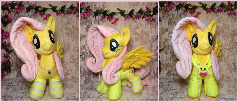 Size: 2560x1100 | Tagged: safe, artist:1stastrastudio, derpibooru import, fluttershy, pony, g4, clothes, hoodie, image, irl, jpeg, photo, plushie, socks, solo, striped socks