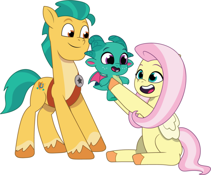 Size: 1662x1383 | Tagged: safe, artist:prixy05, derpibooru import, fluttershy, hitch trailblazer, sparky sparkeroni, dragon, earth pony, pegasus, pony, g4, g5, my little pony: tell your tale, baby, baby dragon, duo, duo male and female, female, g4 to g5, generation leap, hitch and his 2nd heroine, image, male, mare, open mouth, png, ship:flutterhitch, shipping, simple background, sitting, stallion, straight, transparent background, vector