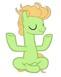 Size: 1340x1696 | Tagged: safe, artist:moonlightthegriffon, derpibooru import, peppe ronnie, earth pony, pony, base used, closed mouth, eyes closed, friendship student, hooves, image, male, png, simple background, solo, stallion, transparent background, yoga