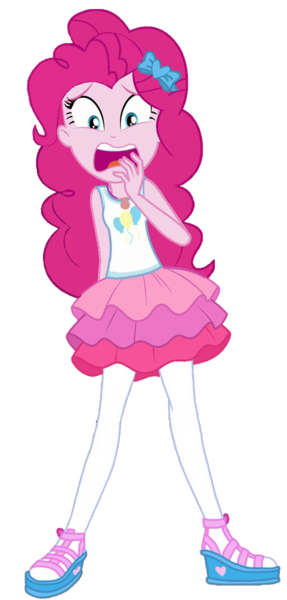 Size: 700x1464 | Tagged: safe, derpibooru import, pinkie pie, human, equestria girls, g4, female, image, png, shocked, simple background, transparent background, vector