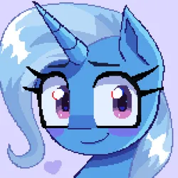 Size: 1200x1200 | Tagged: safe, artist:opal_radiance, derpibooru import, trixie, pony, unicorn, g4, bust, derpibooru exclusive, digital art, female, horn, image, mare, pixel art, png, portrait, solo