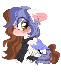 Size: 1280x1586 | Tagged: safe, artist:dilfistic, derpibooru import, oc, oc:ari skye, pegasus, pony, chibi, clothes, female, hoodie, image, mare, png, simple background, solo, sweater, transparent background, two toned mane