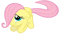 Size: 1600x938 | Tagged: safe, artist:exibrony, derpibooru import, fluttershy, pony, female, filly, filly fluttershy, floppy ears, fluttercry, foal, folded wings, image, looking up, one eye covered, pink hair, pink mane, pink tail, png, sad, simple background, tail, teal eyes, transparent background, vector, wings, yellow body, yellow coat, yellow fur, yellow pony, yellow wings, younger