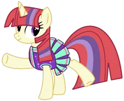 Size: 810x665 | Tagged: safe, artist:scarletwitchinfire, artist:twilyisbestpone, derpibooru import, moondancer, pony, unicorn, g4, base used, cheerleader, cheerleader outfit, clothes, cute, dancerbetes, female, horn, image, mare, pleated skirt, png, raised hoof, simple background, skirt, smiling, solo, transparent background