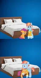 Size: 714x1330 | Tagged: artist needed, safe, anonymous artist, artist:cloudyskie, artist:luckreza8, artist:roman-santos, derpibooru import, scootaloo, windy whistles, pegasus, pony, adopted, adopted daughter, adopted offspring, bed, bedroom, clothes, comforting, comic, crying, cute, daaaaaaaaaaaw, dialogue in the description, duo, female, filly, floppy ears, foal, frown, headcanon, headcanon in the description, hug, image, jacket, mare, mother and child, mother and daughter, parent:windy whistles, png, room, sad, scootadoption, scootalove, smiling, song in the description, sweet dreams fuel, tears of joy, wholesome