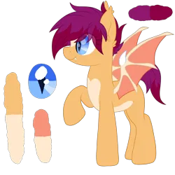 Size: 2500x2500 | Tagged: safe, artist:ponkus, derpibooru import, oc, oc:moonlit passion, bat pony, pony, female, image, mare, png, solo