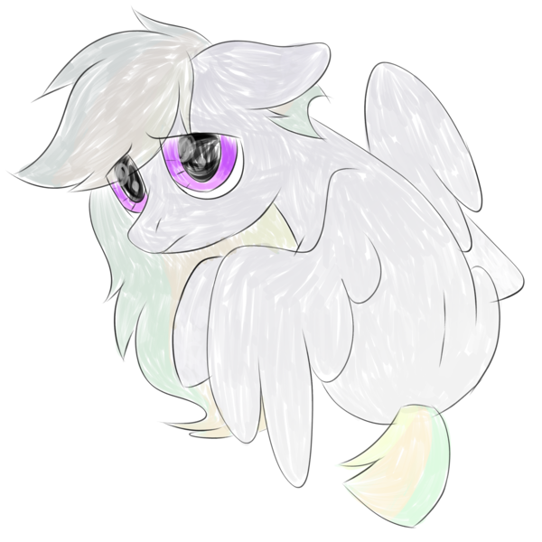 Size: 2500x2500 | Tagged: safe, artist:ponkus, derpibooru import, oc, oc:odd inks, unofficial characters only, pegasus, pony, female, floppy ears, image, looking back, mare, png, sad, sad pony, simple background, sitting, solo, white background, wings