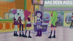 Size: 2000x1125 | Tagged: safe, derpibooru import, edit, edited screencap, editor:quoterific, screencap, lemon zest, rarity, ringo, sour sweet, sugarcoat, sunny flare, equestria girls, g4, equestria girls specials, image, my little pony equestria girls: dance magic, png