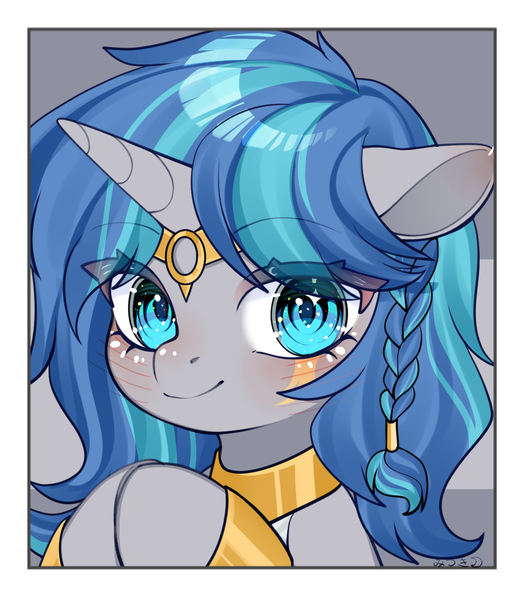 Size: 1000x1149 | Tagged: safe, alternate version, artist:frostmoon, derpibooru import, oc, oc:cork, pony, clothes, dark skin, egyptian, female, greek, image, mare, png, solo, solo female