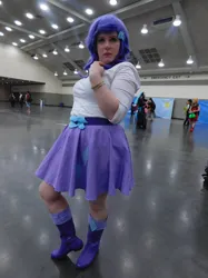 Size: 1024x1366 | Tagged: safe, artist:brinycosplay, derpibooru import, rarity, human, bronycon, bronycon 2016, equestria girls, g4, clothes, cosplay, costume, image, irl, irl human, jpeg, photo