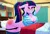 Size: 1600x1095 | Tagged: suggestive, ai content, artist:xan-gelx, machine learning generated, prompter:desconhecido2000, sci-twi, twilight sparkle, human, equestria girls, g4, alternate hairstyle, annoyed, arm behind head, ass, bed, bedroom, belly button, big breasts, black panties, black underwear, blanket, blushing, book, bookshelf, breasts, busty sci-twi, busty twilight sparkle, butt, clothes, crying, curtains, eyelashes, eyeshadow, female, gritted teeth, hair tie, huge breasts, human coloration, humanized, image, jpeg, large butt, long eyelashes, makeup, missing accessory, no glasses, pain, panties, panties pulled down, pants, pants down, pillow, ponytail, punishment, sci-twibutt, shirt, solo, solo female, spank mark, spanked, striped clothes, striped shirt, tears of pain, teeth, three toned hair, twibutt, underwear