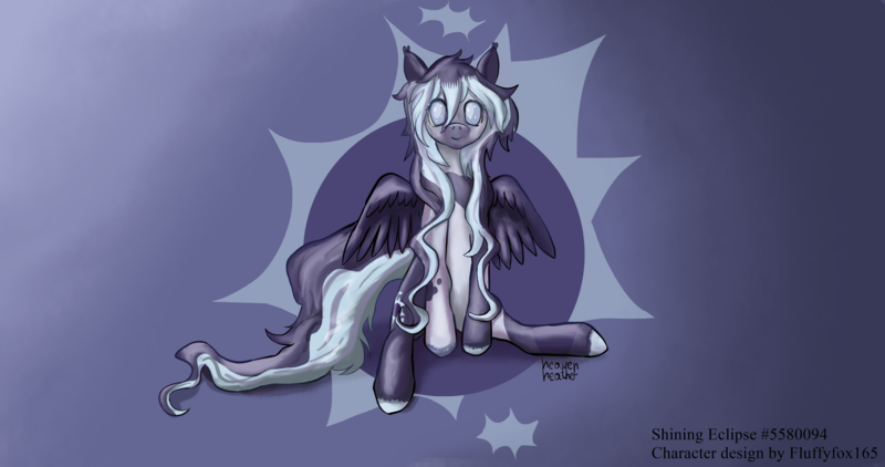 Size: 4096x2160 | Tagged: safe, artist:heavenheathen, artist:heavenheather, derpibooru import, oc, unofficial characters only, pegasus, cutie mark, image, looking at you, png, sitting, spread wings, wings