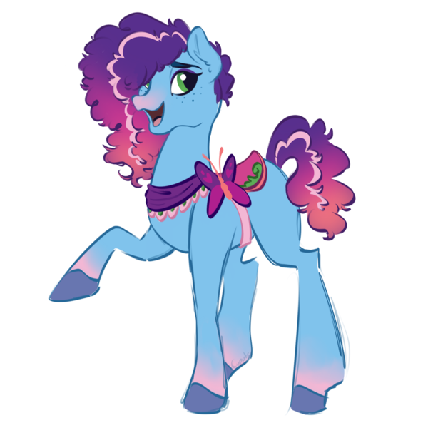 Size: 2087x2087 | Tagged: safe, artist:cupute, derpibooru import, butterfly, earth pony, insect, pony, g5, bipedal, blue coat, blue fur, chromatic aberration, colored eyebrows, colored sketch, curly hair, curly mane, curly tail, cute, cutie, doodle, ear fluff, ears up, electric guitar, emo, gradient hooves, gradient mane, green eyes, guitar, hair stripe, halfbody, image, long ears, looking at someone, makeup, misty brightdawn, mistybetes, multicolored hair, multicolored mane, multicolored tail, musical instrument, ombre hair, ombre hooves, open mouth, png, race swap, rebirth misty, saddle, simple background, sketch, smiley face, smiling, solo, speech bubble, style emulation, tack, tail, text, transparent background, twitter link, unshorn fetlocks, wild manes, wild manesified