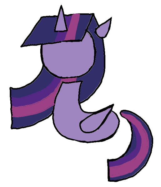 Size: 576x671 | Tagged: safe, artist:dddddaxie998839, derpibooru import, twilight sparkle, twilight sparkle (alicorn), alicorn, pony, g4, abstract, colored, female, flat colors, floating ears, floating head, floating tail, folded wings, geometric, horn, image, legless, mare, pixel-crisp art, png, simple background, solo, white background, wings