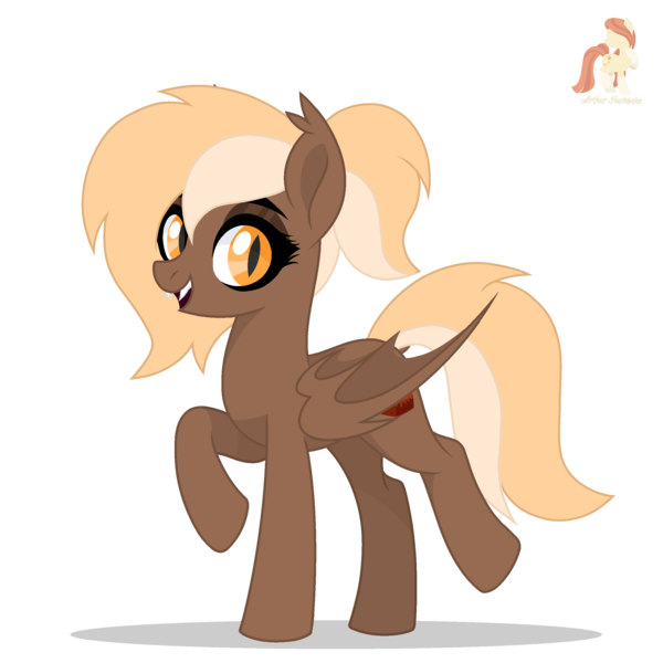 Size: 2500x2500 | Tagged: safe, artist:r4hucksake, derpibooru import, oc, oc:brownie bite, bat pony, pony, female, image, mare, png, simple background, solo, transparent background