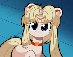 Size: 2554x2000 | Tagged: safe, artist:chengyzy, derpibooru import, ponified, pony, unicorn, female, horn, image, jpeg, mare, meme, sailor moon, sailor moon (series), sailor moon redraw meme, serena tsukino, solo, tsukino usagi