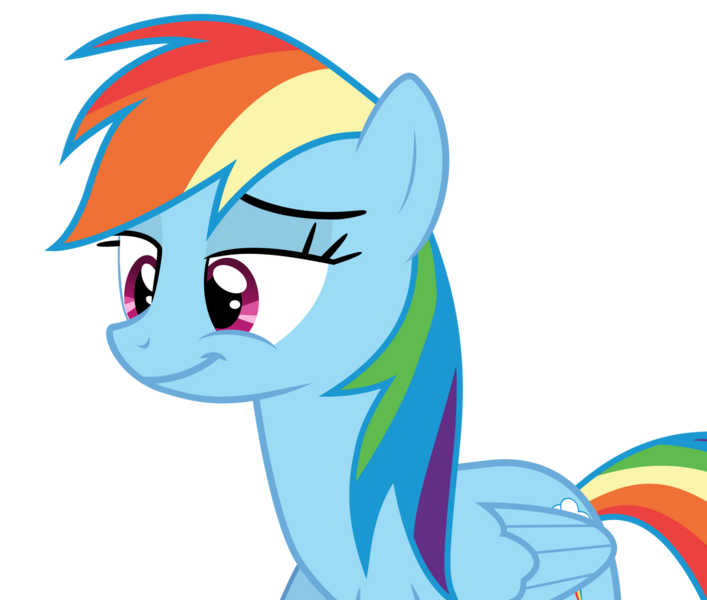 Size: 1280x1087 | Tagged: safe, artist:yellowdash1998v2, derpibooru import, rainbow dash, pegasus, pony, g4, sleepless in ponyville, cute, dashabetes, female, image, kindhearted, mare, png, smiling, solo, vector, warm smile