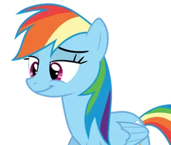 Size: 1280x1087 | Tagged: safe, artist:yellowdash1998v2, derpibooru import, rainbow dash, pegasus, pony, g4, sleepless in ponyville, cute, dashabetes, female, image, kindhearted, mare, png, smiling, solo, vector, warm smile