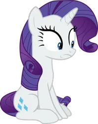 Size: 1280x1613 | Tagged: safe, artist:yellowdash1998v2, derpibooru import, rarity, pony, unicorn, campfire tales, g4, female, horn, image, mare, png, realization, shrunken pupils, sitting, solo, vector, wide eyes